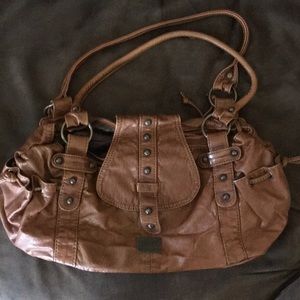 Cognac Brown Shoulder Purse